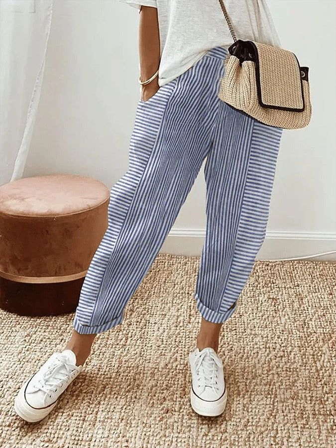 Amynelle | Effortless Lightweight Linen Pants Women 0