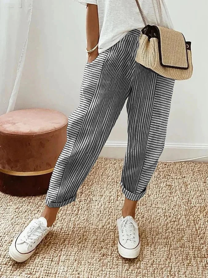 Amynelle | Effortless Lightweight Linen Pants Women 4