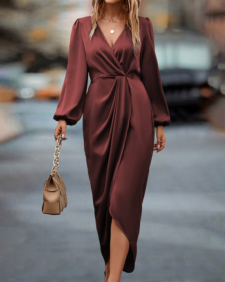 Angel | Elegant & Comfortable Women’s Formal Wrap Midi Dress 0