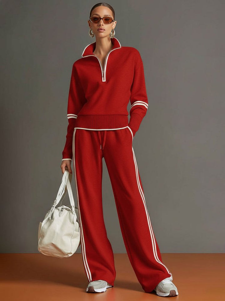 Angelika | Premium Lounge Set with Flowing Wide-Leg Trousers 2