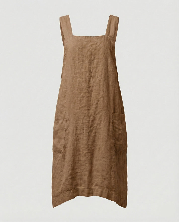 Archie | Breathable Cotton Criss-Cross Apron Dress 4