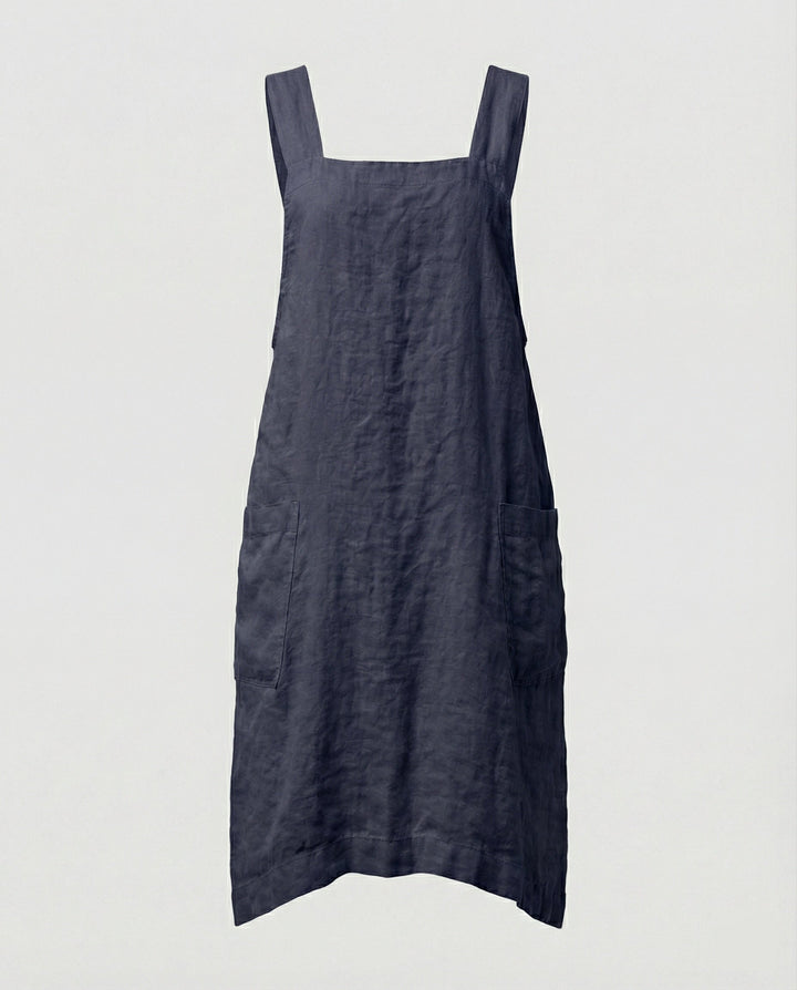 Archie | Breathable Cotton Criss-Cross Apron Dress 7
