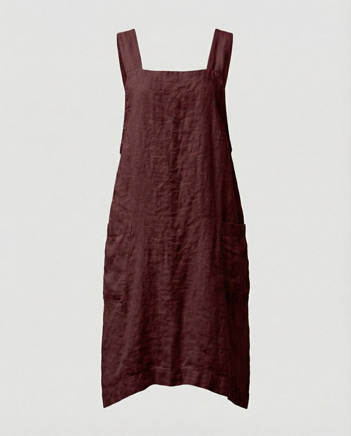 Archie | Breathable Cotton Criss-Cross Apron Dress 8