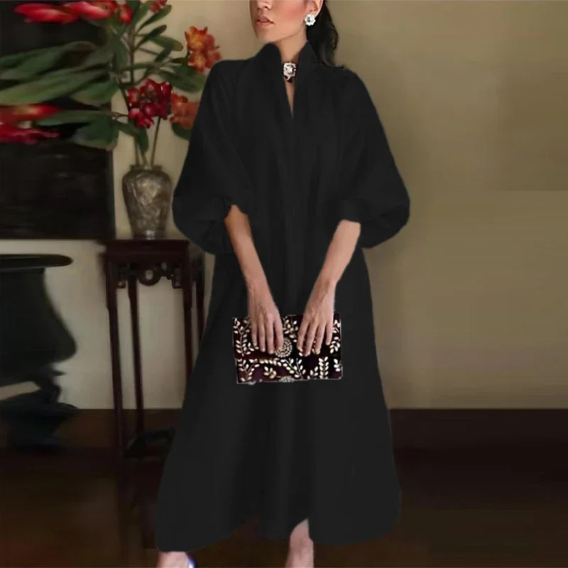 Aria | Comfortable & Stylish Women's High Neck Maxi Dress 1