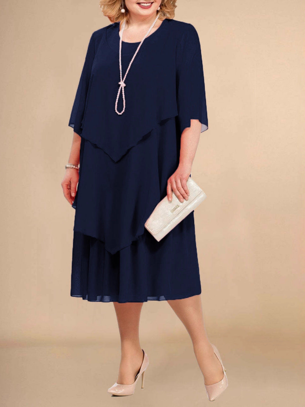 Aria | Elegant Lightweight Flowing Chiffon Dress 2