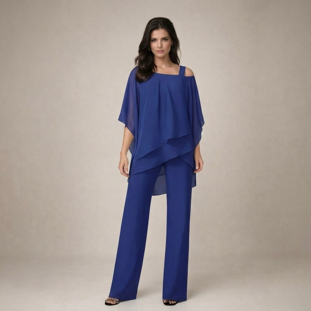 Arthur | Chic Off-Shoulder Set with Wide-Leg Trousers 2