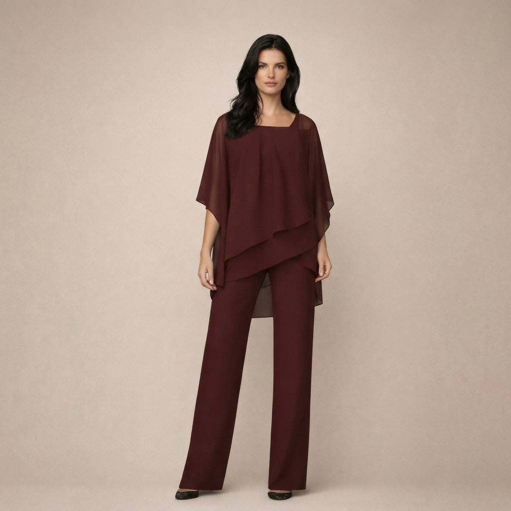 Arthur | Chic Off-Shoulder Set with Wide-Leg Trousers 4