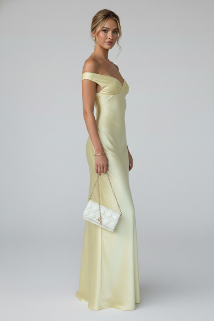 Arthur | Elegant Off-Shoulder Ruched Maxi Dress 2