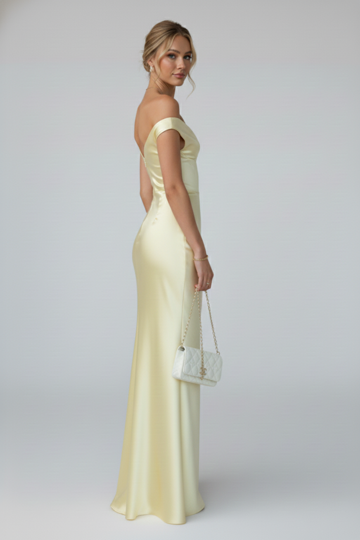 Arthur | Elegant Off-Shoulder Ruched Maxi Dress 4