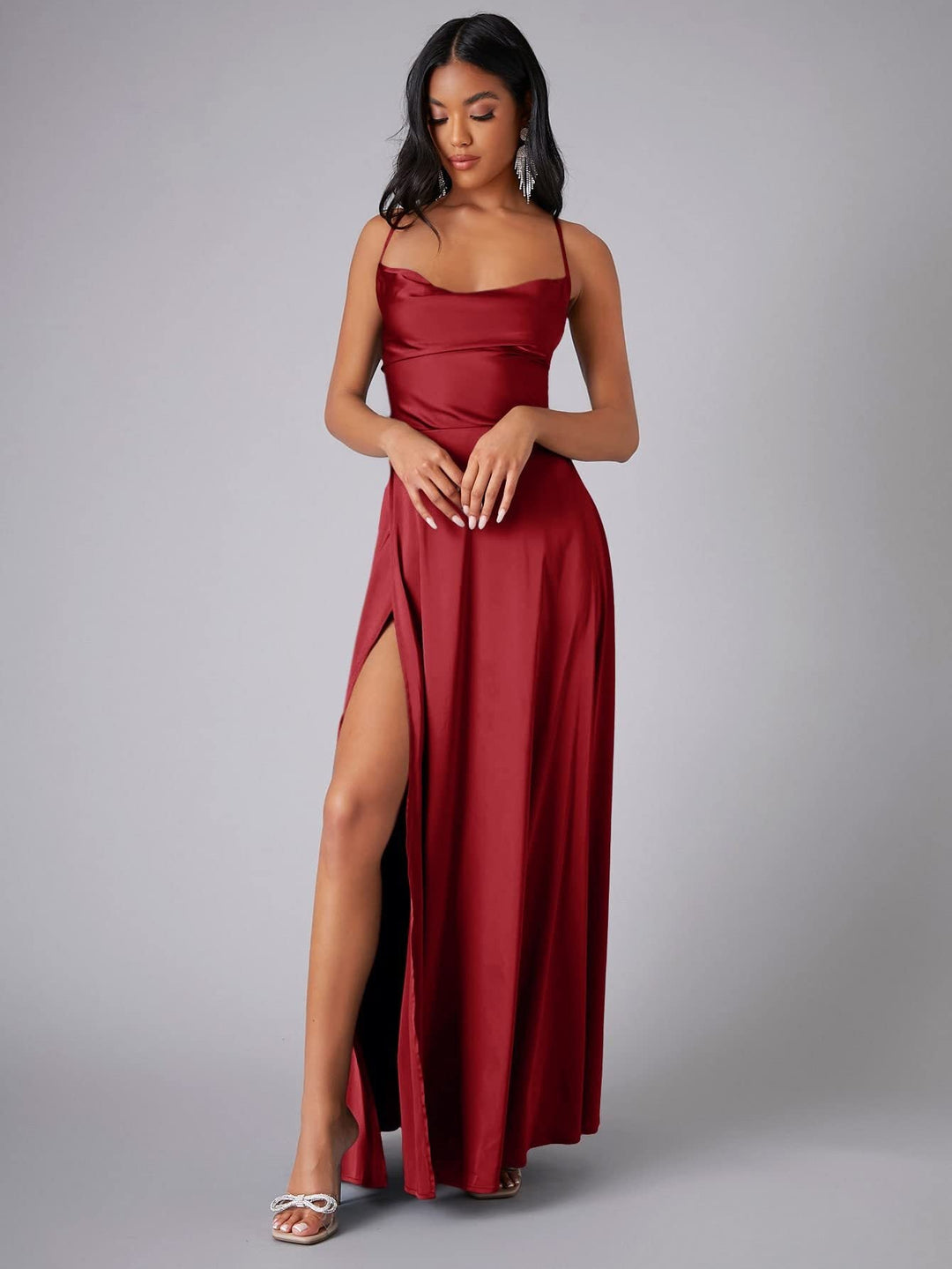 Aurelia | Elegant Silk-Blend Sleeveless Maxi Dress 0