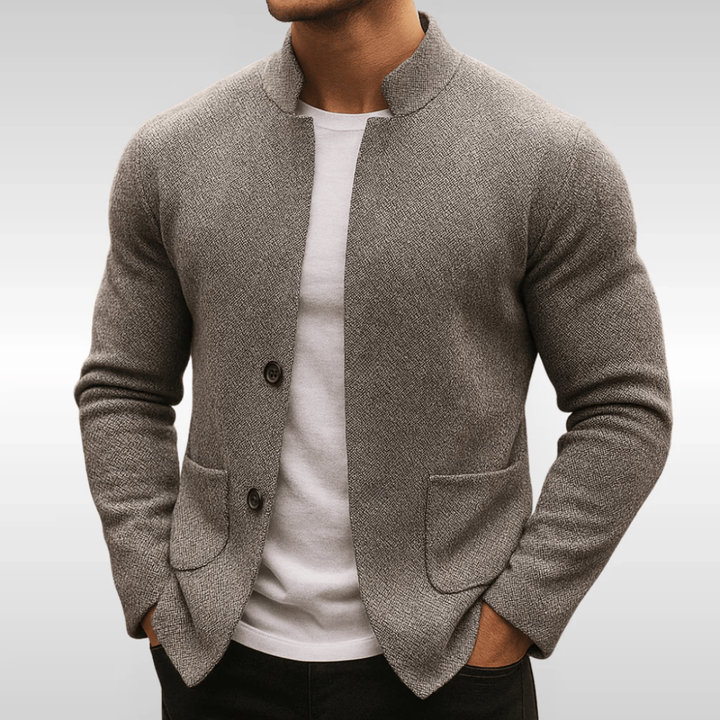 Aureon | Modern Textured Business Knit Cardigan 0