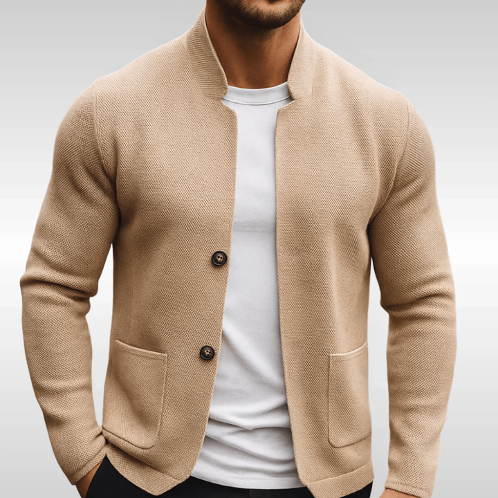 Aureon | Modern Textured Business Knit Cardigan 1