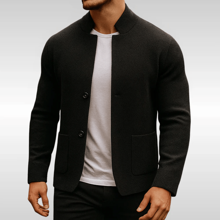 Aureon | Modern Textured Business Knit Cardigan 2