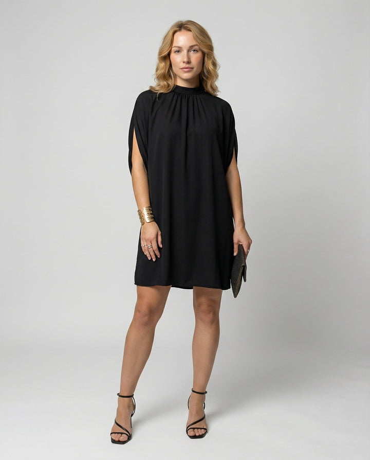 Ava | Elegant Loose-Fit Batwing Sleeve Dress 1