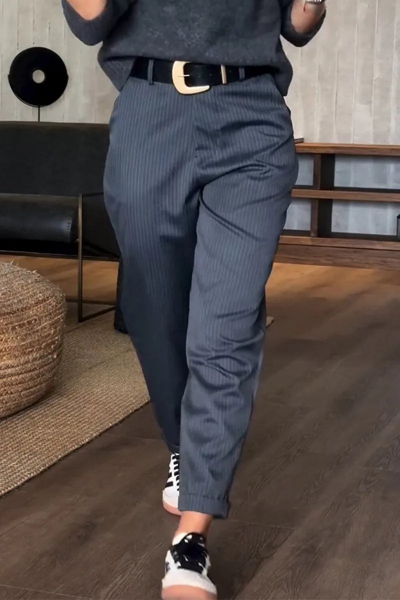 Ava | High-Waisted Straight-Leg Tailored Pants 4