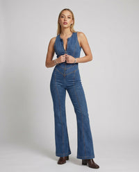 Sienna | Tuta a zampa vintage in denim