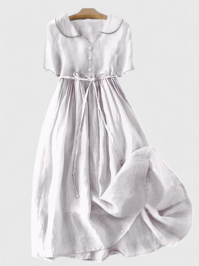 BellaVita | Elegant Linen Blend Women's Dress 1