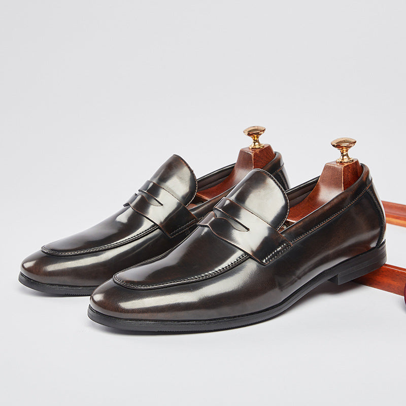 Benson | Classic High-Gloss Black Loafers for Women 8