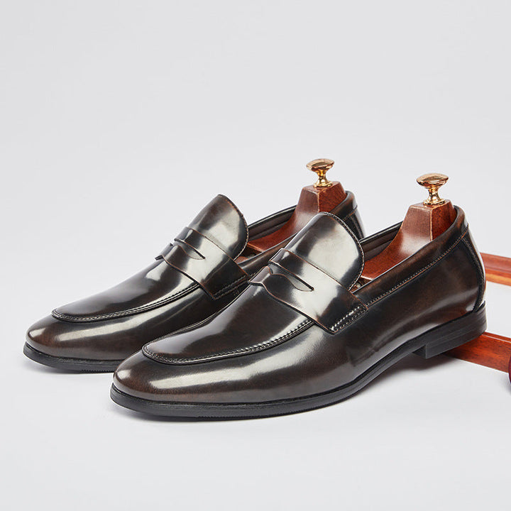 Benson | Classic High-Gloss Black Loafers for Women 8