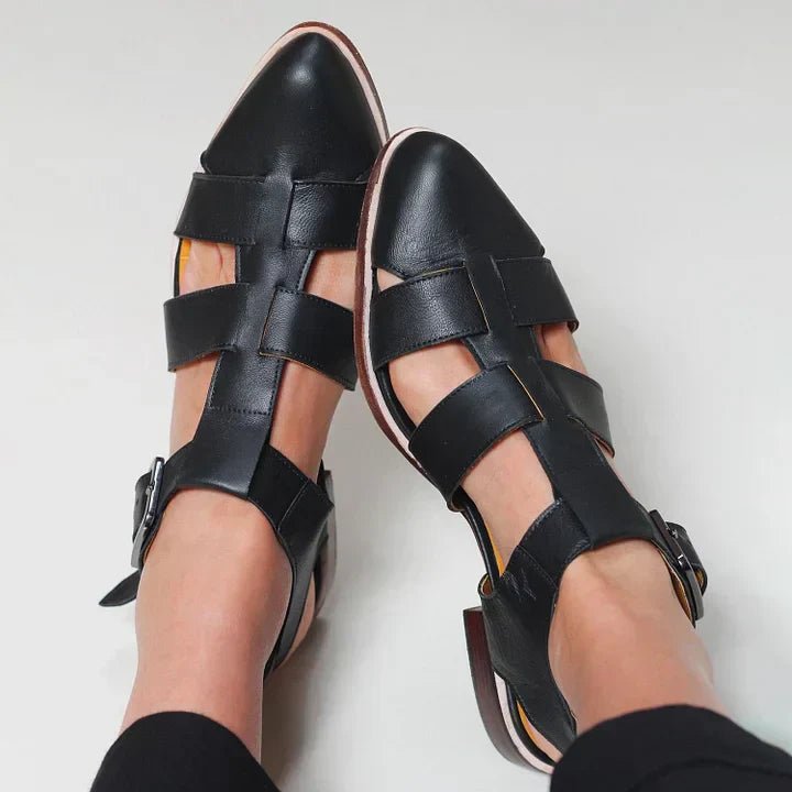 Bernice | Timeless Woven Closed-Toe Flat Sandals 2