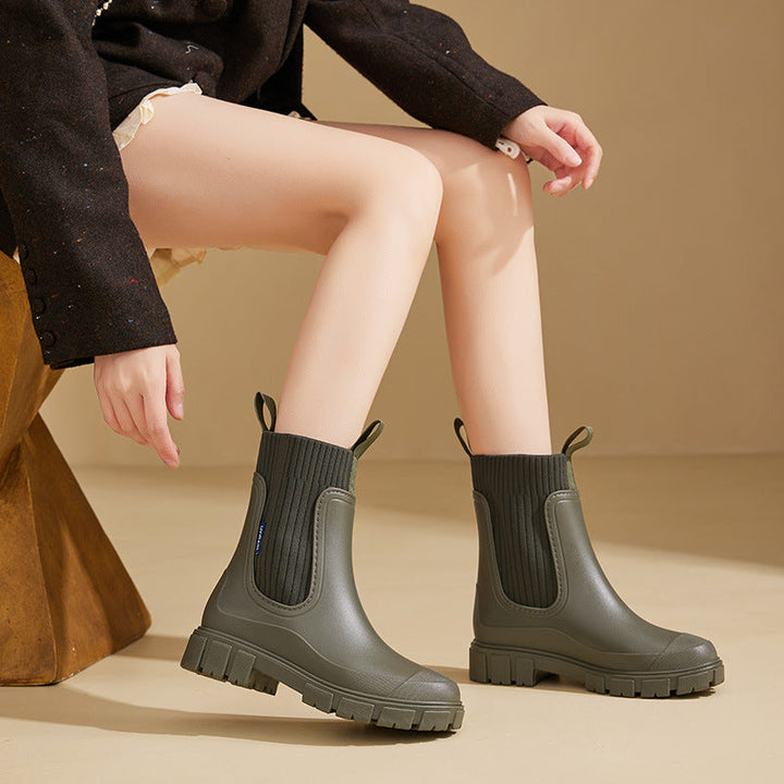 Betty | Elegant and Waterproof Chelsea Rubber Boots 1