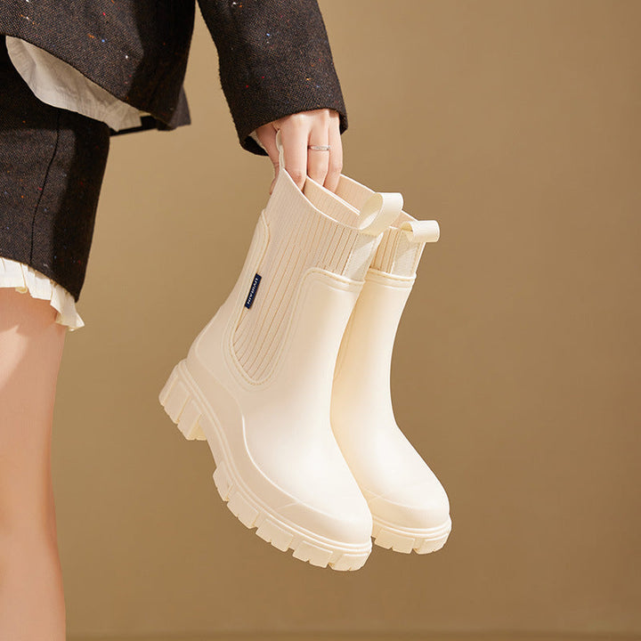 Betty | Elegant and Waterproof Chelsea Rubber Boots 3
