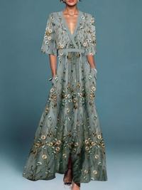 Brielle | Elegantes Damenkleid mit floralem Muster