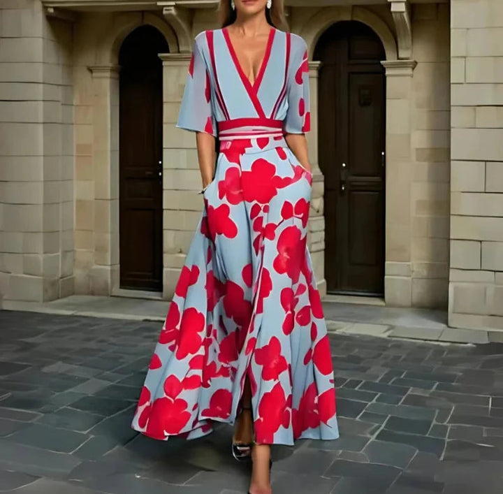 Brielle | Elegant Floral Pattern Women's Dress 2