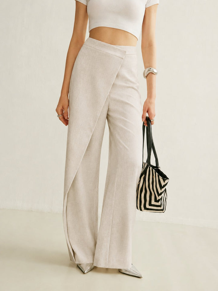 Camila | Elegant And Polished Asymmetric Wrap Pants 0