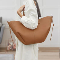 Isabella | Oversized Vintage PU Leather Tote Bag