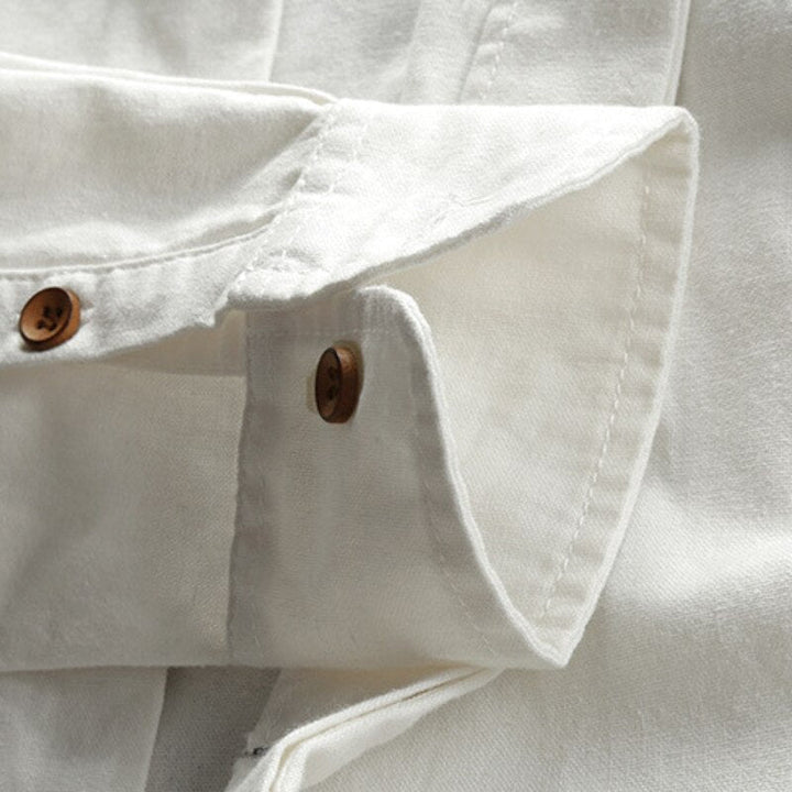 Casper | Casual long-sleeved linen men's shirts 4