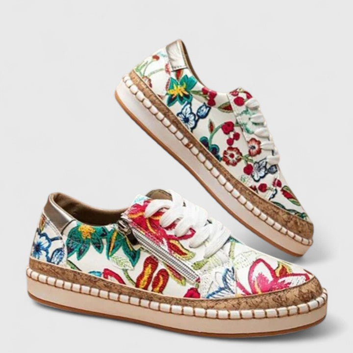 Catherine | Comfortable And Stylish Floral Sneakers 4