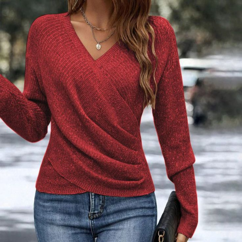 Catherine | Cozy & Versatile Women's Wrap Sweater 3