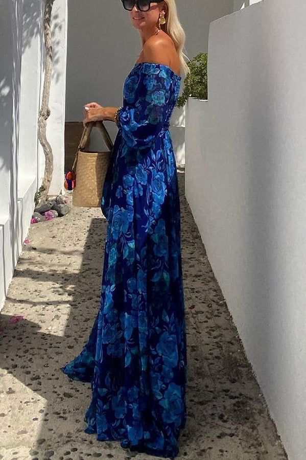 Celeste | Maxi Dress Floral Elegant Summer Off-Shoulder Style 2