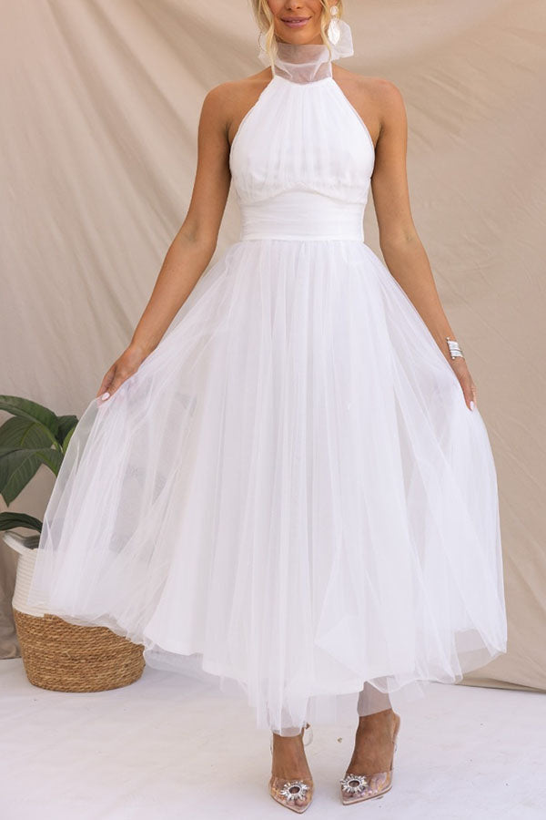 Celeste | Tulle Dress Elegant Wedding Guest Flattering Fit 4