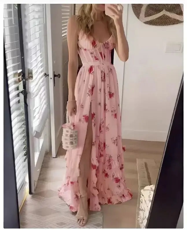 Celia | Floral Dress Summer Wedding Guest Elegant Comfortable Fit 0