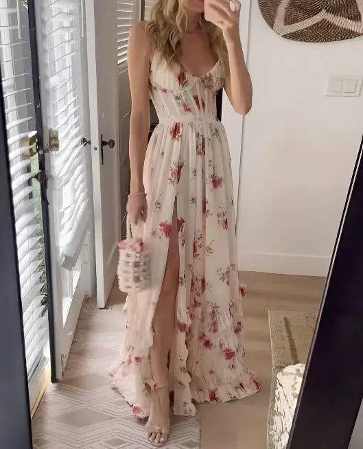 Celia | Floral Dress Summer Wedding Guest Elegant Comfortable Fit 4