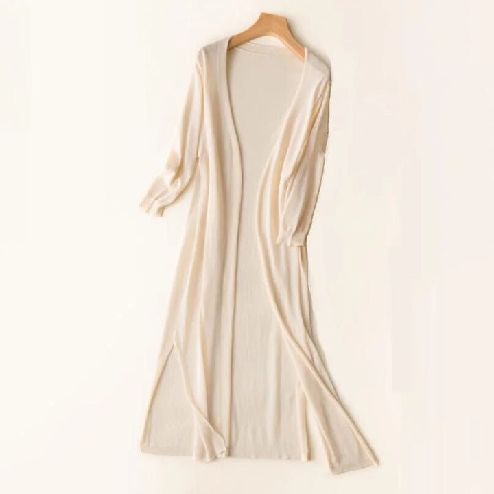 Celina | Stylish long knitted women's cardigan 3