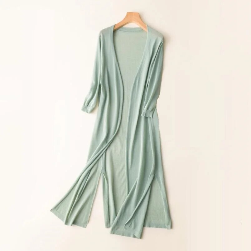 Celina | Stylish long knitted women's cardigan 4