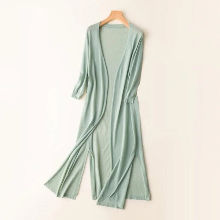 Celina | Stylish long knitted women's cardigan 4