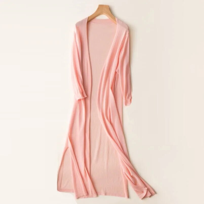 Celina | Stylish long knitted women's cardigan 6