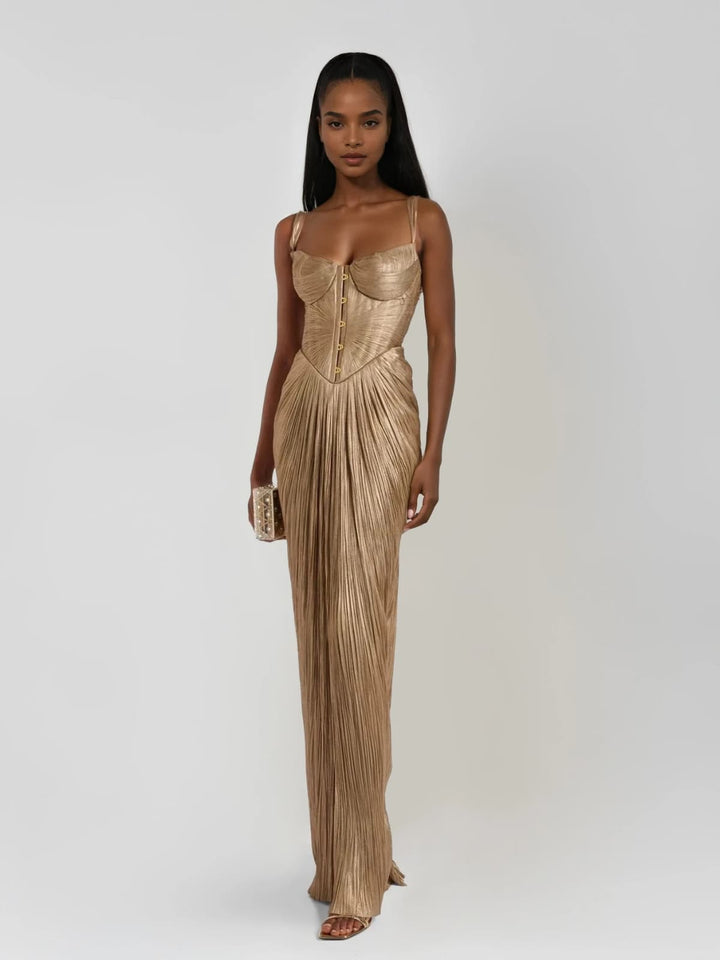 Cerys | Corset Maxi Dress Elegant Long Dress for Women Formal Evening Style 0