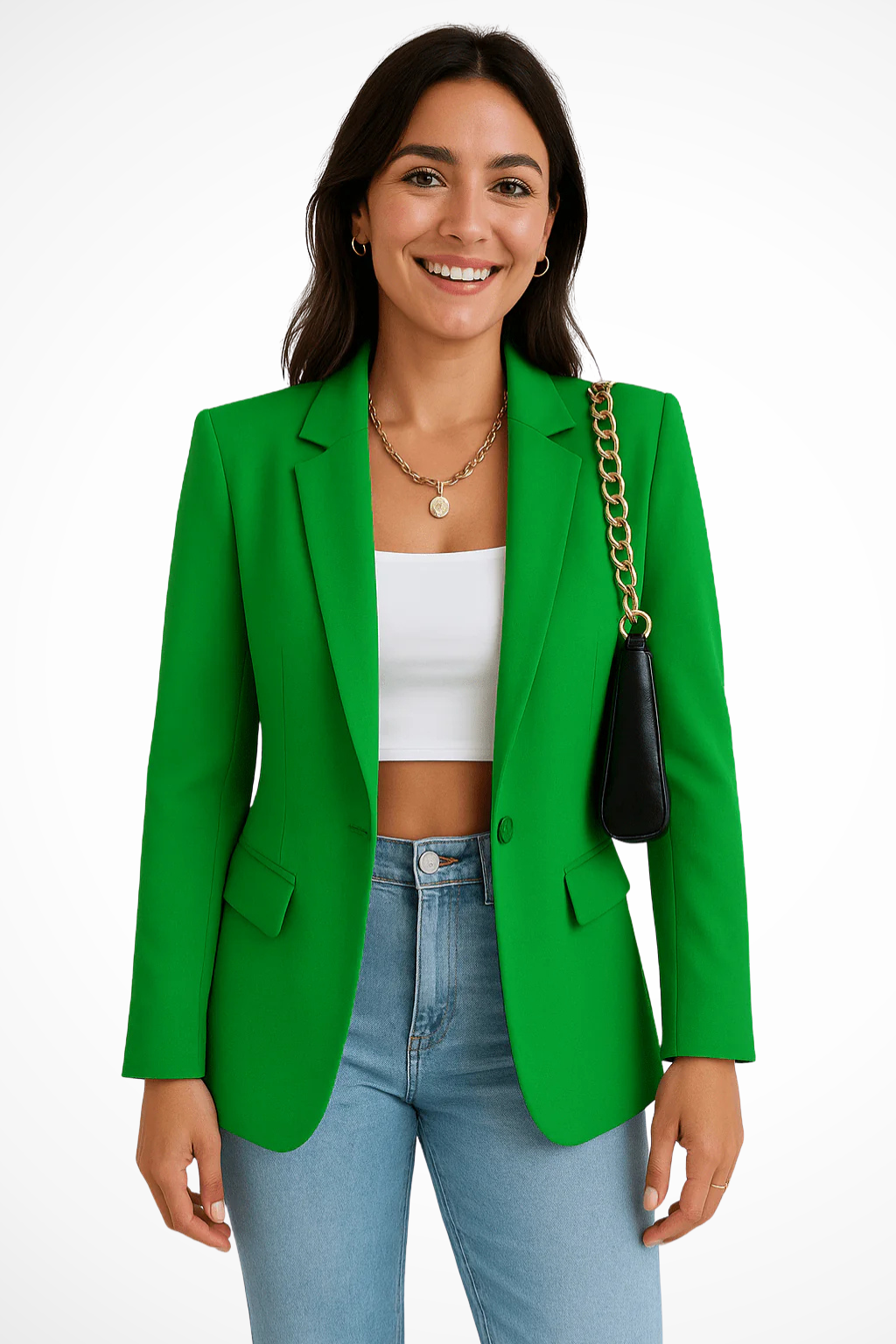 Charlotte | Elegant And Tailored Single-Button Blazer 10