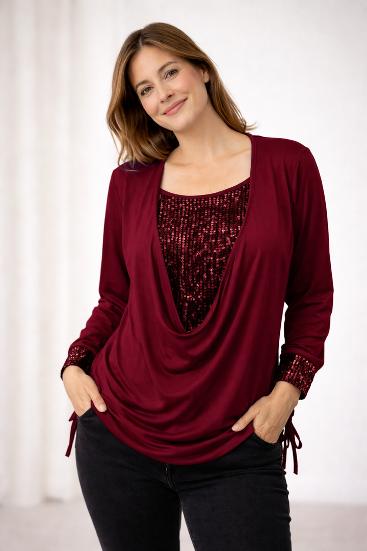 Charlotte | Elegant Sequin Women’s Blouse for Special Occasions 3