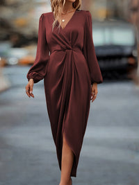 Vivienne | Elegant Wrap Midi Dress