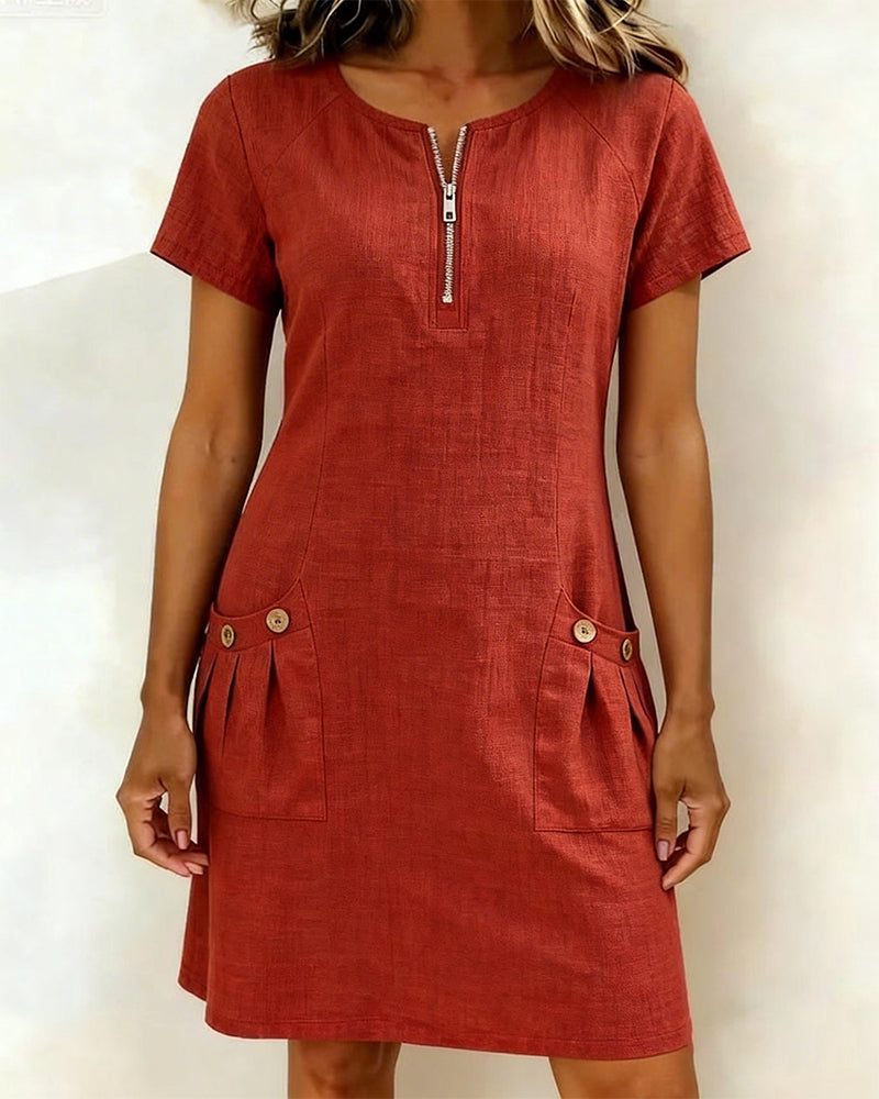 Chelsea | Stylish & Comfortable Plus Size Women's Shift Dress 0