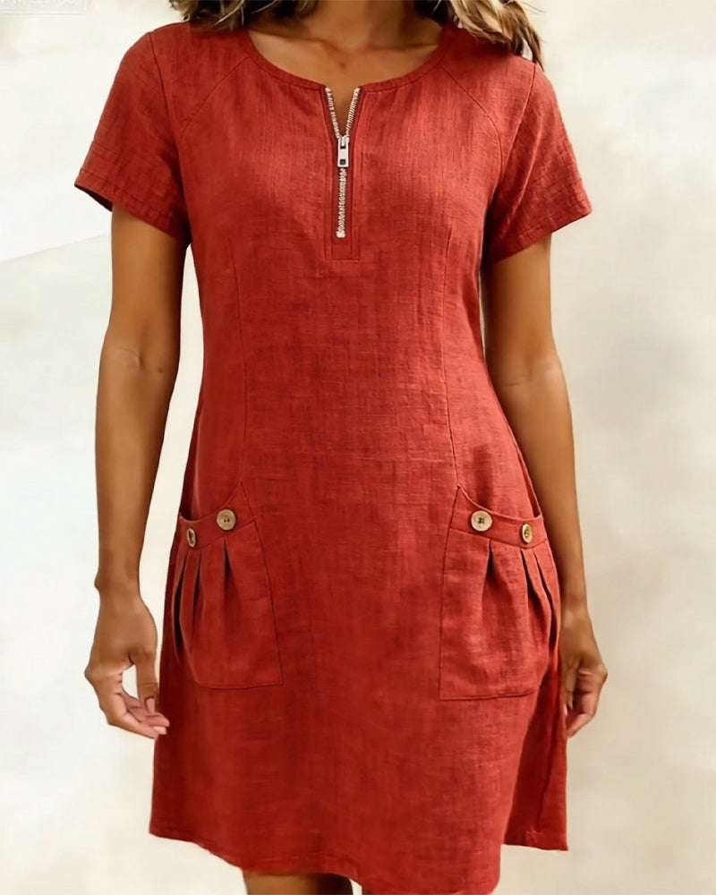 Chelsea | Stylish & Comfortable Plus Size Women's Shift Dress 7