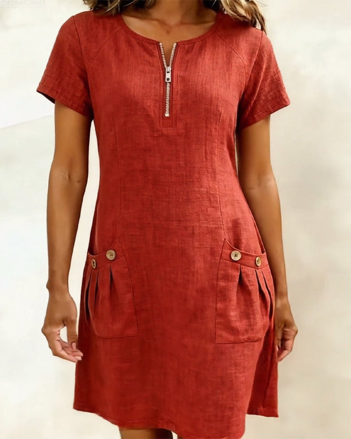 Chelsea | Stylish & Comfortable Plus Size Women's Shift Dress 7
