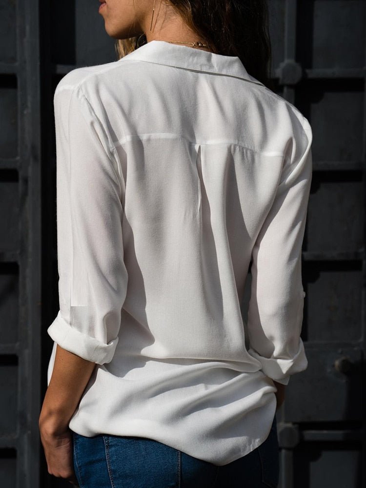Chloe | Classic Button-Down Long Sleeve Shirt 4