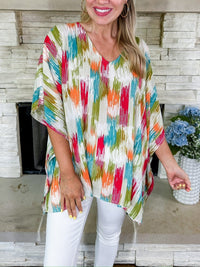 Madeline | Tunica astratta con scollo a V